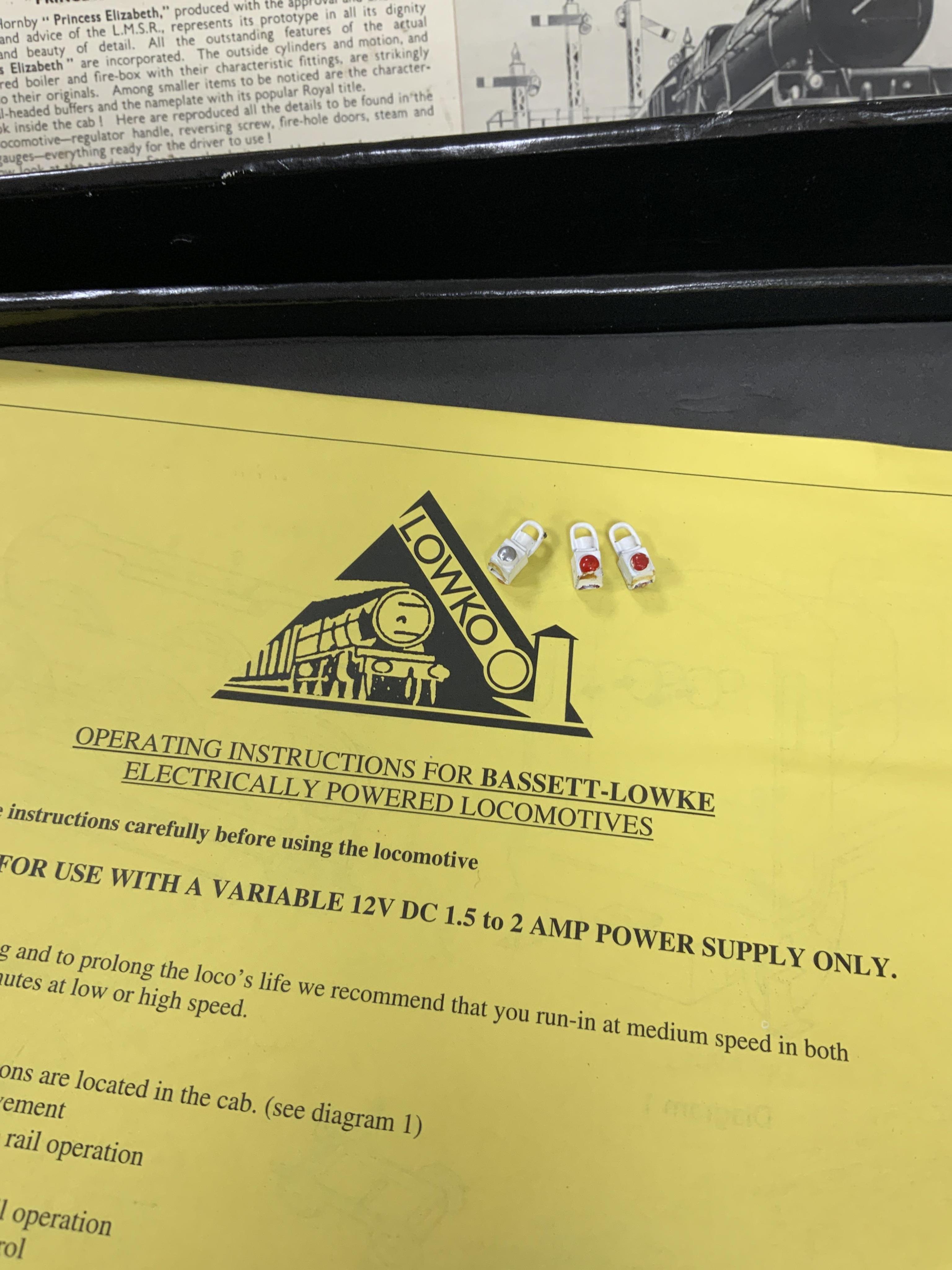 A boxed Bassett-Lowke by Corgi 0 gauge tinplate BR Princess Royal class 4-6-2 tender locomotive, Princess Helena Victoria 46208, a special limited release, with option for two or three rail running, with instruction leaf